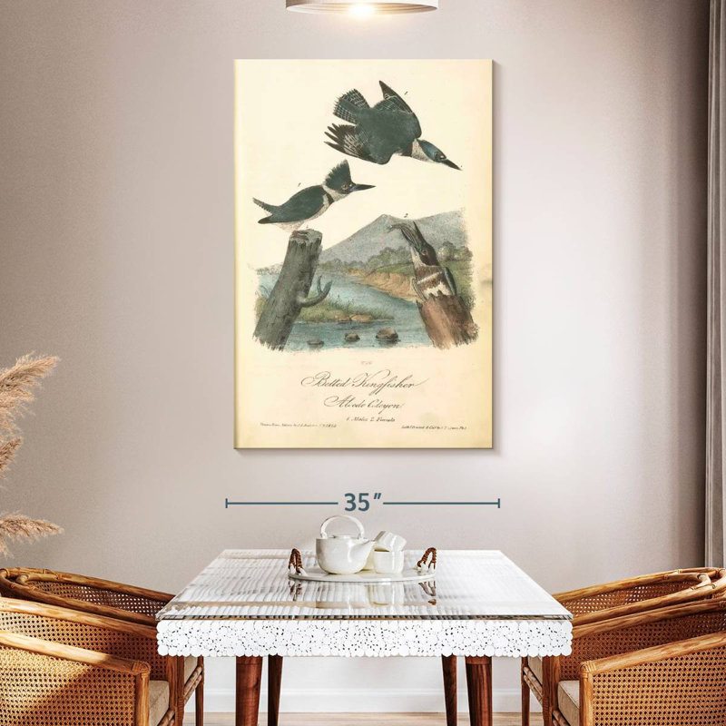 Brampt Belted Kingfisher, 51" H x 34" W