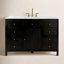 Ensemble de meuble-lavabo simple 48 po avec plateau en quartz Celine, brun café-2053905627