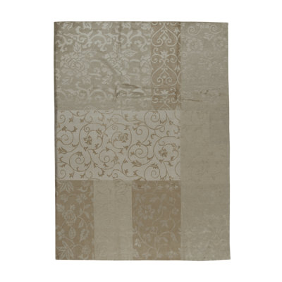 Himalayan Floral Area Rug in Beige