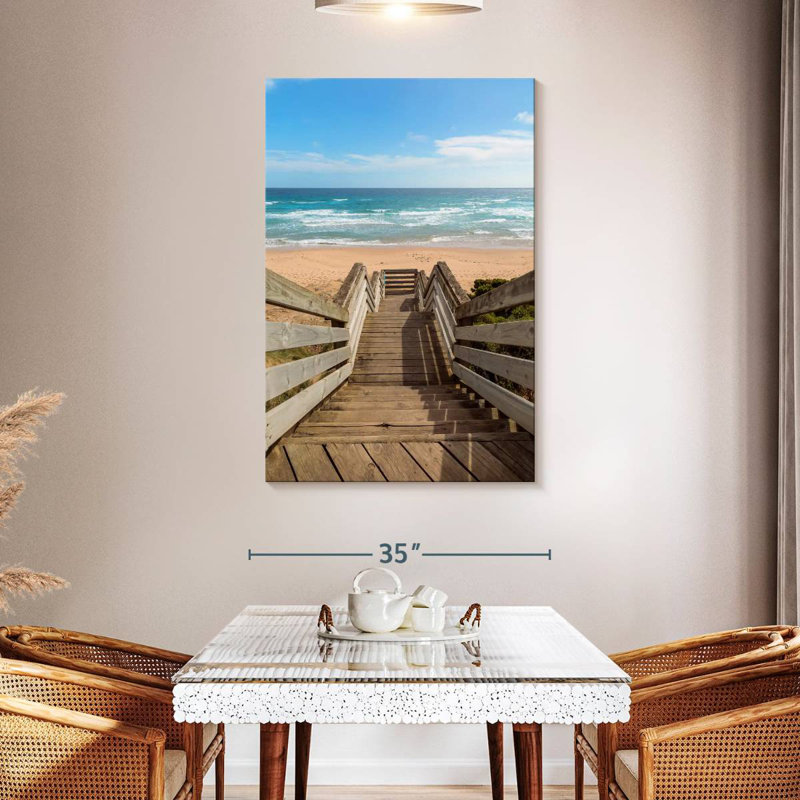 Lilie Phillip Beach Staircase, 48" H x 32" W