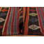 Tapis kilim tissé à la main 6 x 10 avec rayures audacieuses pour le salon
