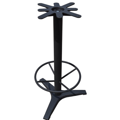 27" 3 Prong Cast Iron Bar Height Pedestal Table Base with 17" Top Plate and 4" Column