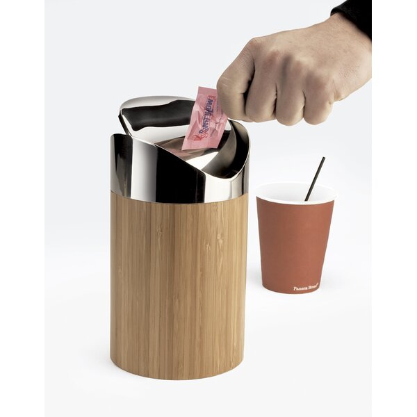 Mezzo Trash Can - Small, Rust Proof Wastebasket