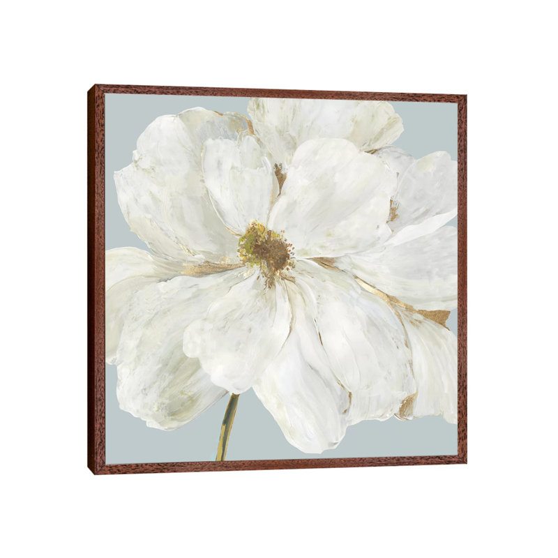 Garden Queen I by Asia Jensen - Painting on Canvas, Classic Brown Wood Framed, 93.98cm H x 93.98cm W x 3.81cm D
