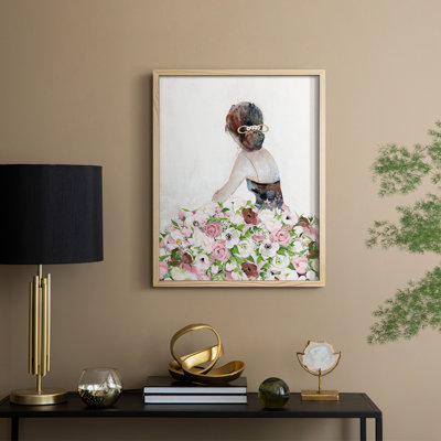 Beautiful Floral Contemplation II Framed Print - Solid Wood