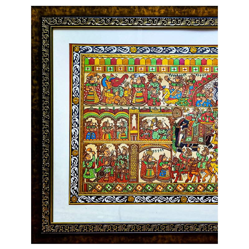 Phad : Rajasthan | Acrylic On Canvas | With Frame | By Mayank