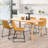 Faux Leather Upholstered Metal Side Chair-64827229