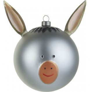 13.5cm Glass Animals Bauble