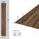 Small Slats 112" L x 12" W x 0.3" D Polystyrene Glue-up Wood Slat Walls 186 sq.ft.