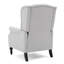 Fauteuil inclinable en tissu capitonné gris clair