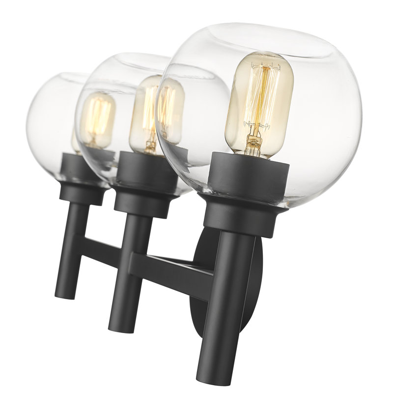 Jojean 3 - Light Dimmable Vanity Light, Matte Black
