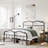 Oley Double Wave Headboard and Footboard Heavy Duty Anti-sway 18in High Steel Tube Iron Bed with Storage-1772134868