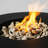 Round Fire Pit Table Propane Fire Table With Lava Rocks