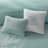Oversized Cotton Jacquard Comforter Set Aqua