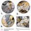 «Gray Grey Gold Delicate Abstract Brushstrokes IV», reproduction sur toile abstraite en marbre-177432966-177432967