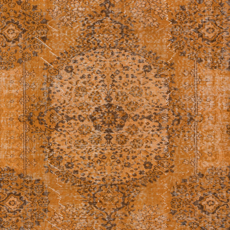 Tapis de salon moderne tissé à la main et noué à la main de 5,6 x 8,4 pi en Turquie