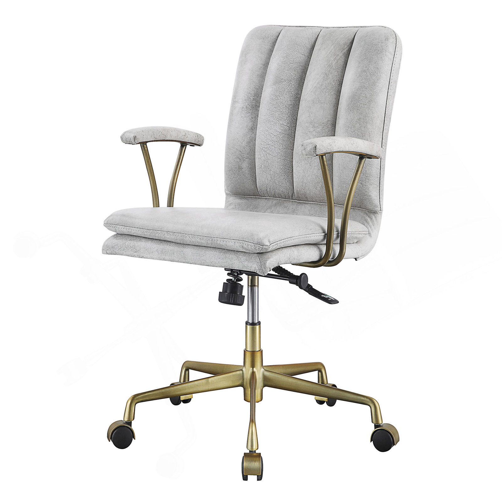Maida Genuine Leather Adjustable Office Chair