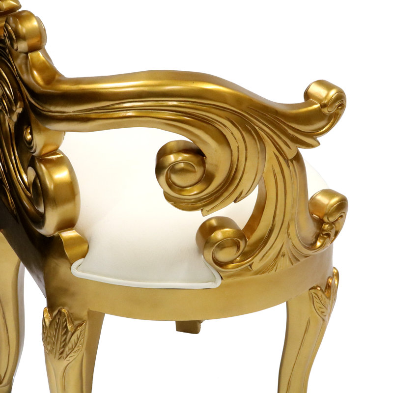 A Versailles Acanthus Throne Lounge Chair