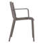 Fauteuils empilables gris chaud 4 pièces Modern