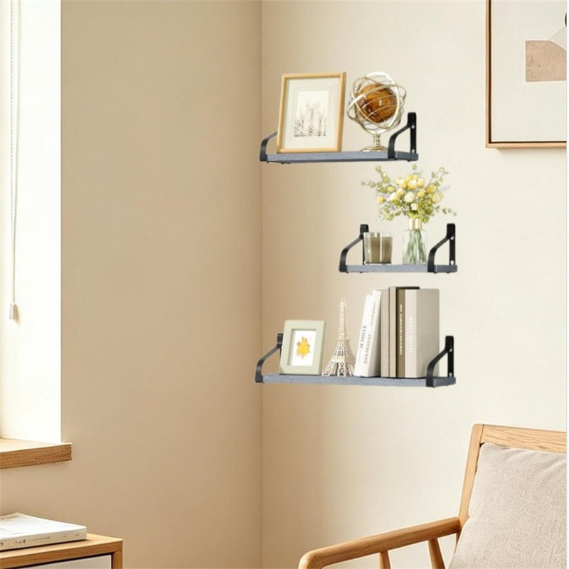 3 Piece Wood, Grey