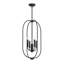 Luminaire suspendu cage noir mat à quatre lumières Reines-127419969