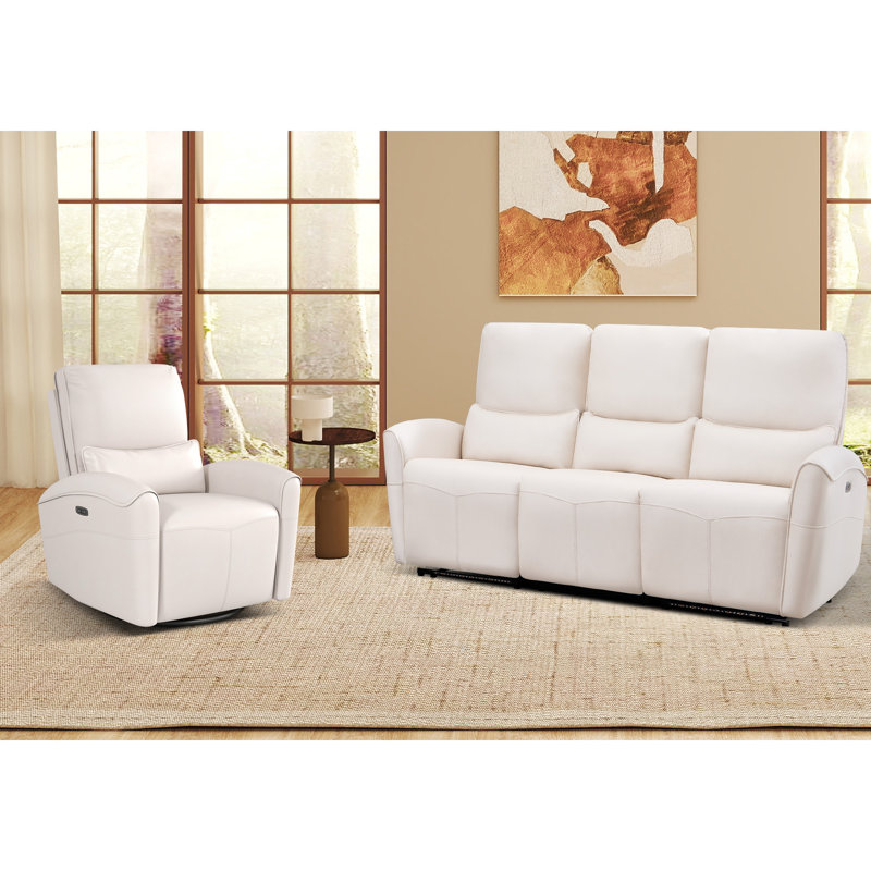 Ensemble de salon 2 pièces Hornbuckle, 2 Pcs: Chair, Sofa, White