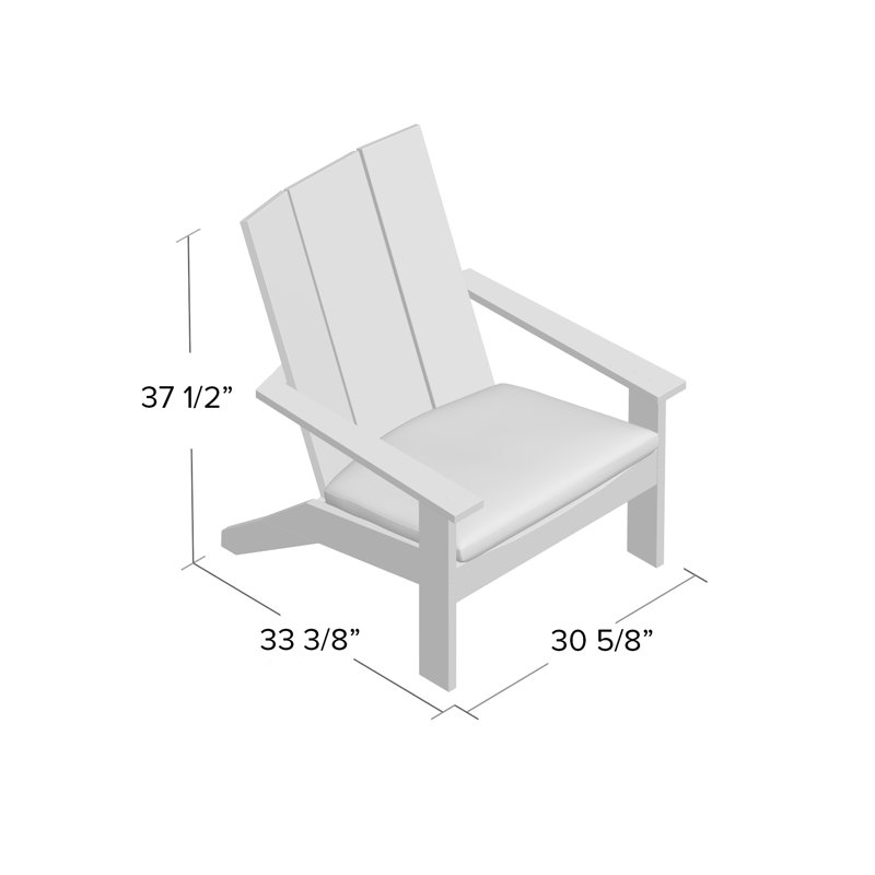 Teck Ashland Adirondack - teck naturel, Pas de soudure, Blanc naturel, Teck naturel