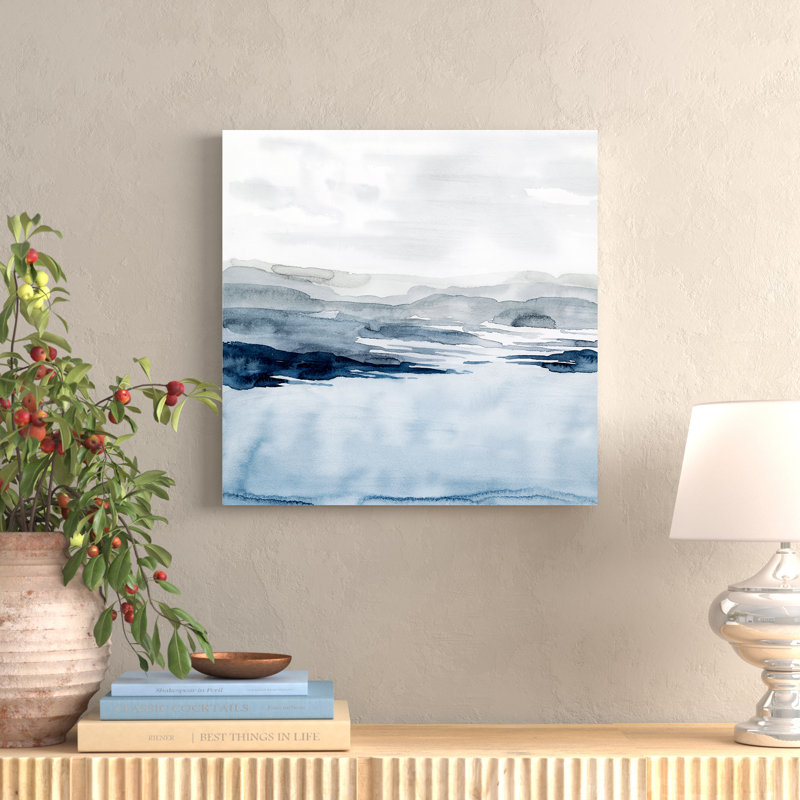 Faded Horizon I by Grace Popp - Painting, Black Framed Paper Print, 34cm H x 34cm W