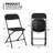 Landyon 60" Plastic Folding Card Table with 10 Folding Chairs for Event Outdoor and Commercial Use-91682882
