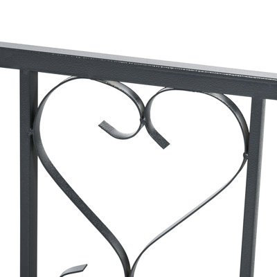 Tonnelle de jardin en métal avec portes doubles 81 po Outsunny