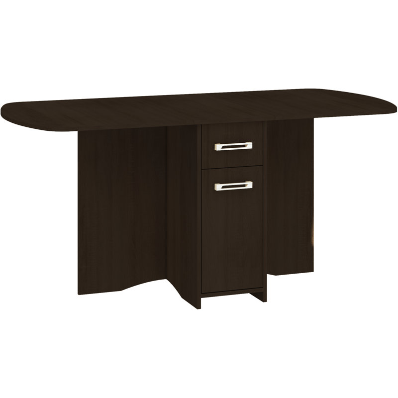 Clarabelle Extendable Dining Table, Dark Oak