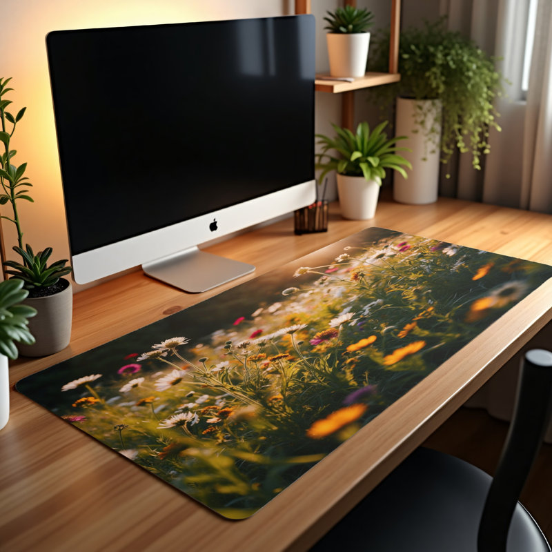Polyester Desk Pad, 31.5x15.5