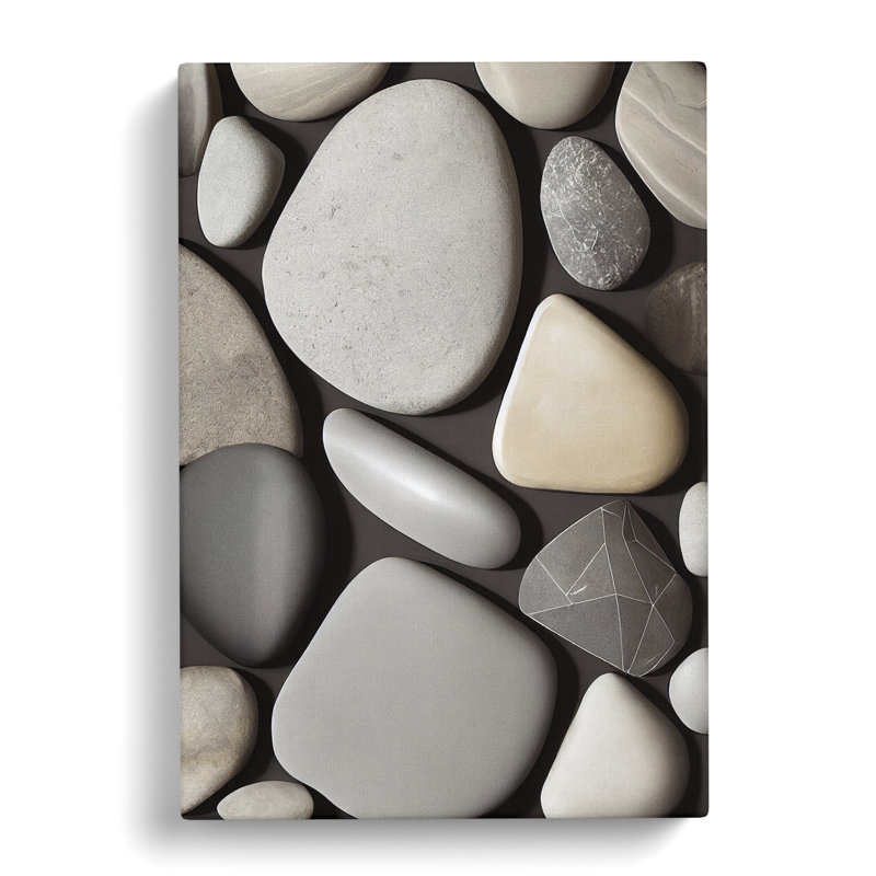 CAN-V0523-1790X Pebbles Vol.2 - Wrapped Canvas Print, 50cm H x 35cm W