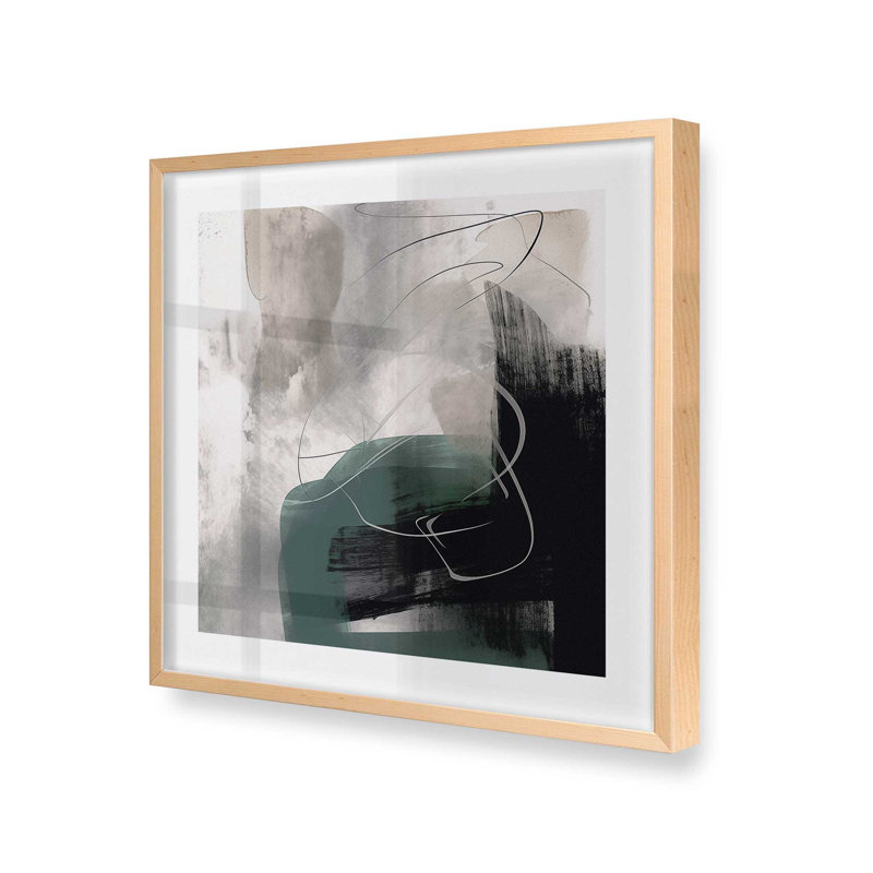 Vortex Vision I, toile, Cadre photo simple érable brut, H 17,5 po x l 17,5 po