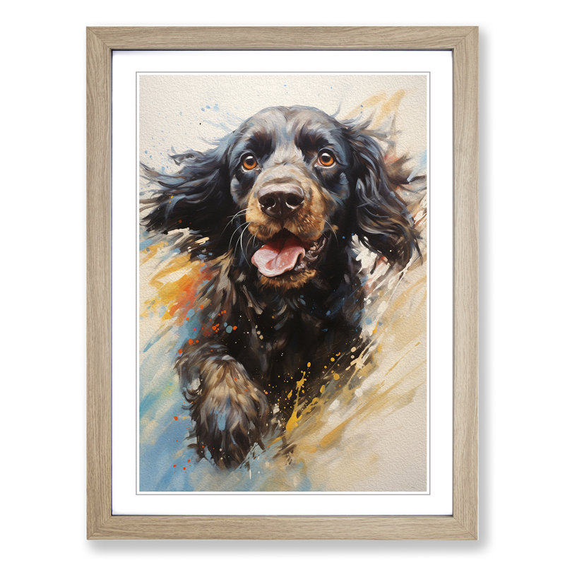 Single Picture Frame Print on Wood, 46cm H x 34cm W, Oak Framed