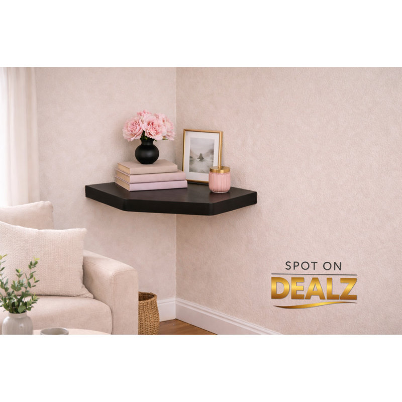Higley Triangle Corner Shelf with Adjustable Shelves