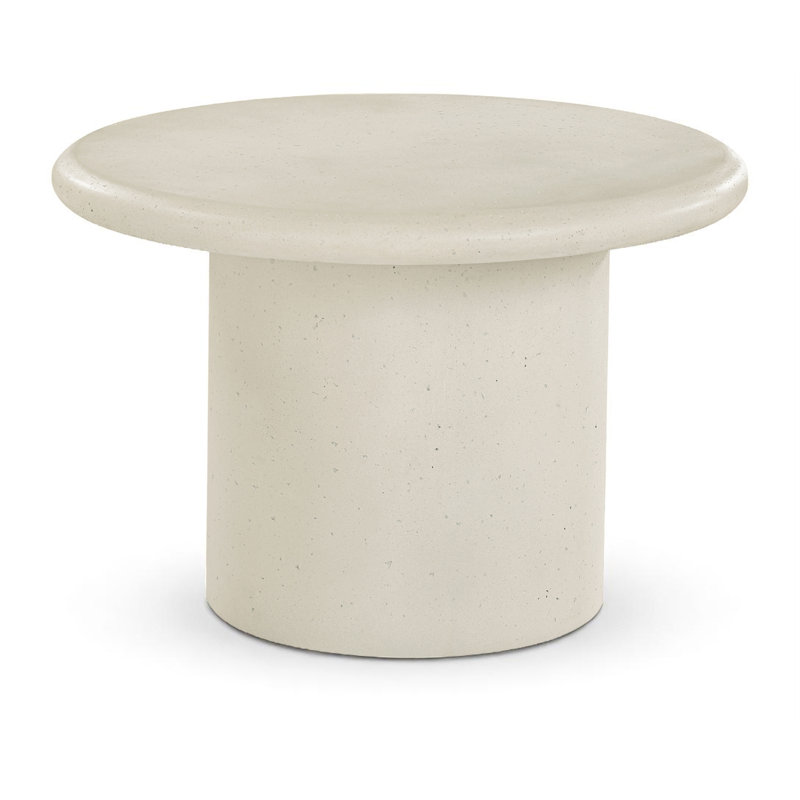 Table basse Emara, Crème, crème, H 16 po x L 23,5 po x l 23,5 po