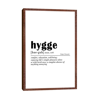 Hygge 1 Piece Wall Art on Canvas