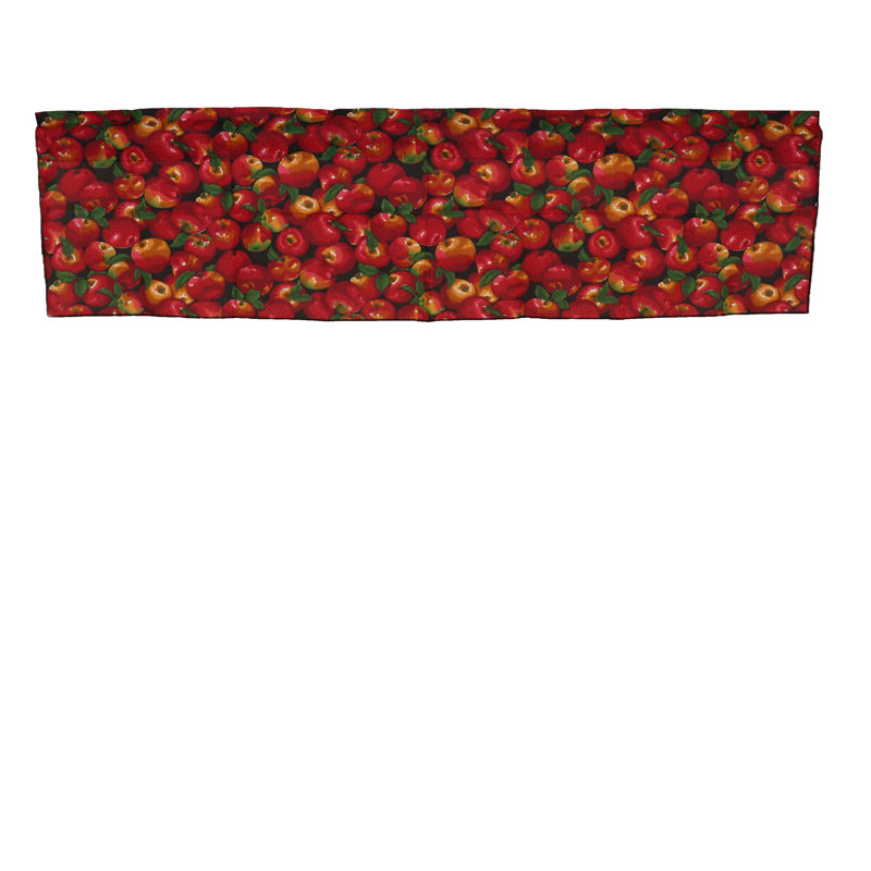 Anuthy Cotton Blend Floral Tailored Window Valance, 58" W x 28" L