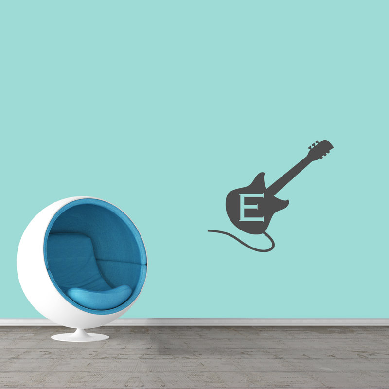 Adhésif décoratif guitare personnalisée, Oui, Gris foncé
