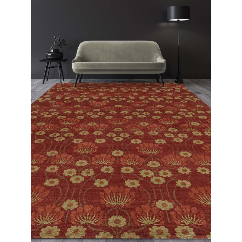 Floral Area Rug, Rectangle 8' x 10'