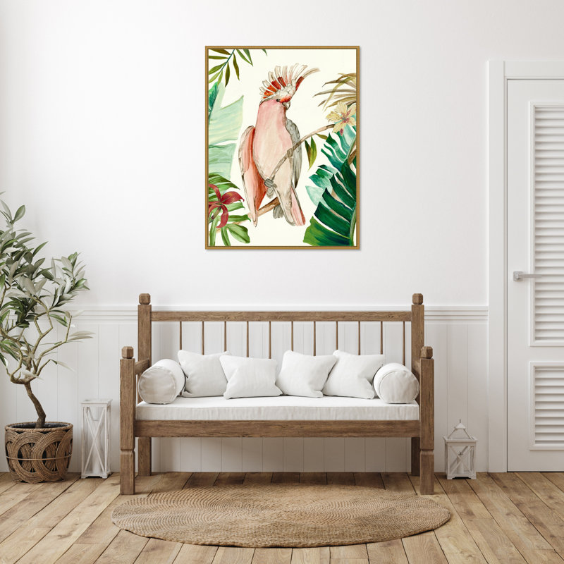 «Tropical Bird I» par Aimee Wilson, reproduction d'art sur toile encadrée, H 42 po x l 32 po