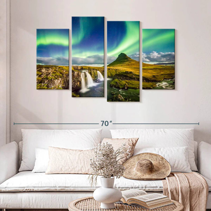 Alvord Kirkjufell paysage aurore, H 32 po x l 52 po
