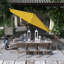 Parasol 11 'bronze avec inclinaison automatique et manivelle en Sunbrella jaune tournesol-1974771733-1974772206