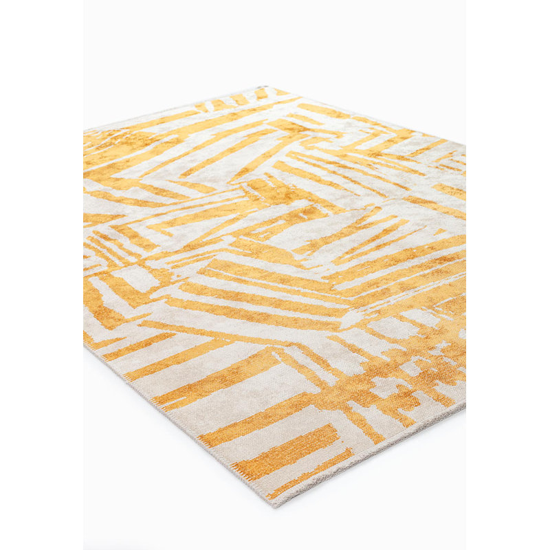Tapis à motif abstrait, Carré 9 pi