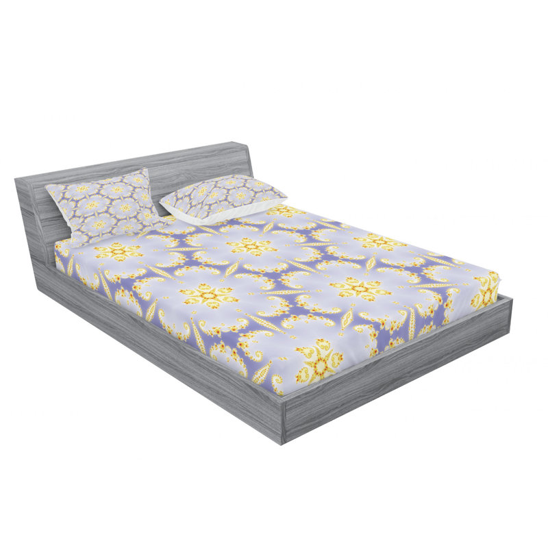 Ensemble de draps floral à fleurs bohos et inhabituelles, Floral 1