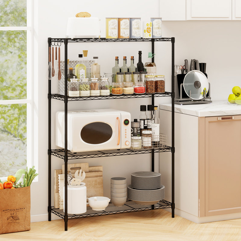 Metal Shelving Unit, 138cm H x 91cm W x 35cm D