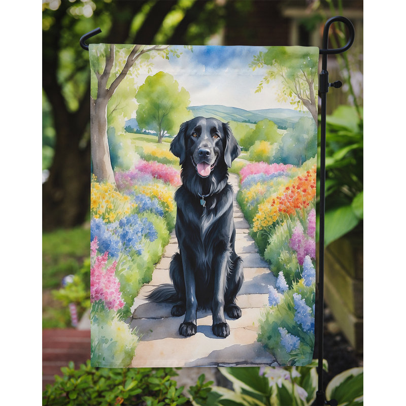 Drapeau de jardin en polyester à double face H 15,5 po x l 11,25 po Ellise
