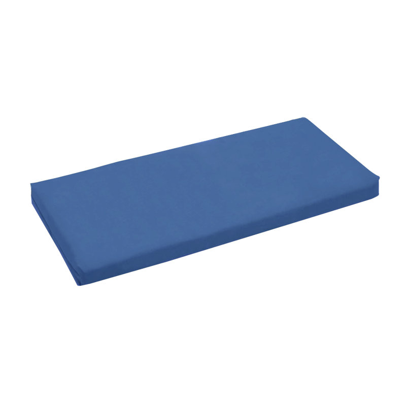 Outdoor 3'' Bench Seat Cushion, Blue, 45" x 19"