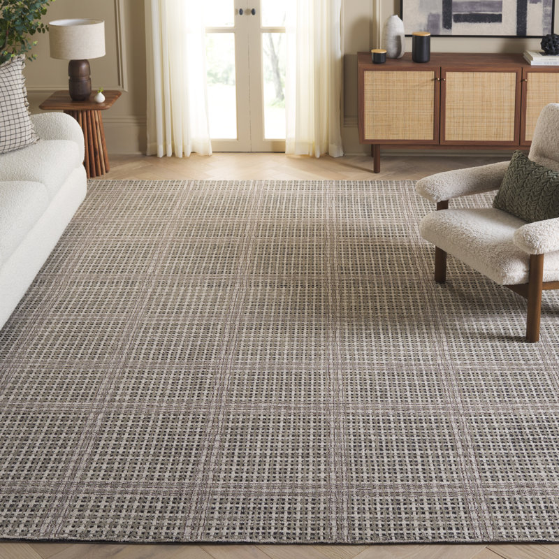 Tietjen Tufted Wool & Cotton Performance Geometric Rug, Rectangle 8' x 10'